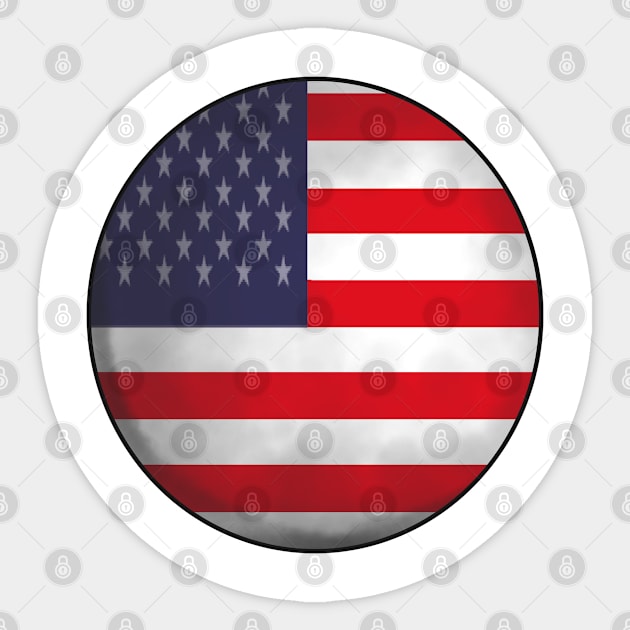 usa flag ball Sticker by persa